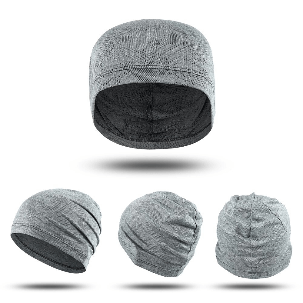 Gray breathable casual running thin hat for women and men. Unisex design for outdoor activities like running and camping. SF0166.